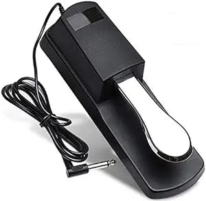 Universal Sustain Pedal with Polarity Switch for Digital Pianos, Electronic Keyboards, MIDI and Synthesizer