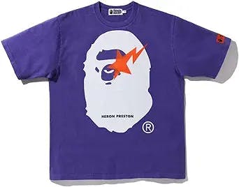 APE Shirt Men's/Women's Camo Shark Ape Print Cotton T-Shirt Hip Hop Tee