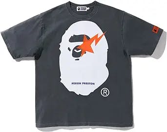 Ervkgm Mens Shirts Fashion Hip Hop Lightning Graphic Print T-Shirts Unisex Streetwear Trend Short Sleeve Tees Tops Clothing
