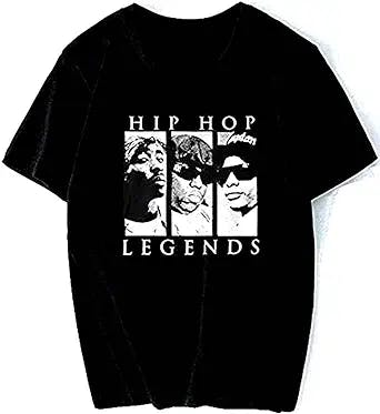Hip Hop Black Casual Unisex Top Men's T-Shirt