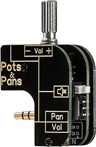 myVolts Pots and Pans - potentiometer volume control with pan mode and mute button