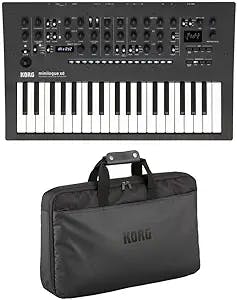 Korg minilogue xd Polyphonic Analog Synthesizer with Prologue MULTI Engine, Expanded Sequencer, 3X Multi-Effects, X/Y Joystick and CV INs - With Korg Custom Case