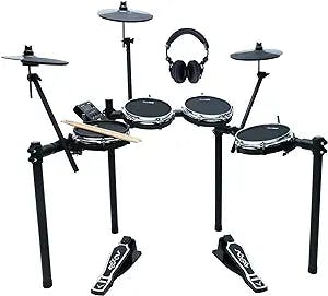 The ONE Electric Drum Set with 333 Sounds, Mesh Drum Pads Electronic Drum Kit with USB MIDI Connectivity for Adults and Beginners (EDM-200)