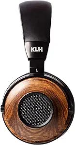 KLH Ultimate One Open-Back Over Ear Headphones | Premium Studio Music | High-Fidelity Beryllium Driver | Deep Bass | Hi-Res Audiophile Premium Quality | Real Zebrawood Ear Cups