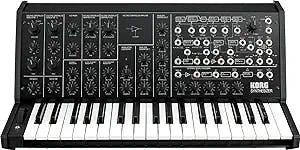 Korg MS-20 FS Monophonic Analog Synthesizer, 2 Oscillators, 37 Mini-Keys, Black