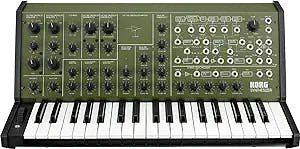 Korg MS-20 FS Monophonic Analog Synthesizer, 2 Oscillators, 37 Mini-Keys, Green