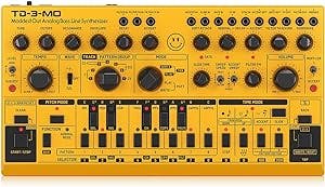 Behringer TD-3-MO-AM “Modded Out” Analog Bass Line Synthesizer with VCO, MIDI-Controllable VCF and Sub-Harmonics Oscillator