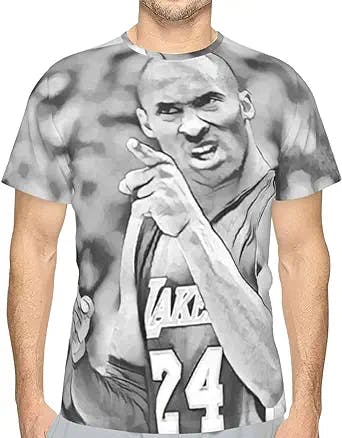 Men's Hip Hop T-Shirt - Fashion Print T-Shirt - 3D All Over Print Top/tee Black