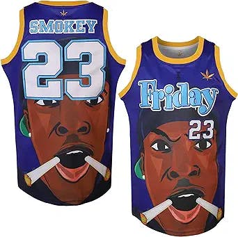 TKJPYWYH Men's 23 Basketball Jersey Blue,Cosplay 90S Hip Hop Clothing Stitc
