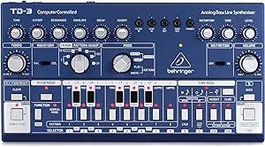 DJ Ace's Review of the Behringer TD-3-BU Analog Bass Line Synthesizer - Blu