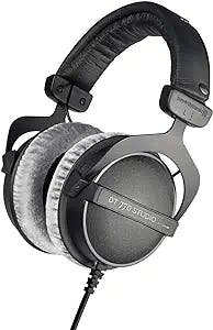 beyerdynamic DT 770 Pro Studio Headphones - Over-Ear, Closed-Back, Professional Design for Recording and Monitoring (80 Ohm, Grey)