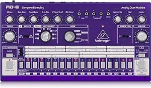Behringer RHYTHM DESIGNER RD-6-GP Analog Drum Machine with 8 Drum Sounds, 64 Step Sequencer and Distortion Effects