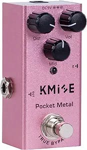 lotmusic Pocket Metal Electric Guitar Effects Pedal Mini Single Type DC 9V True Bypass
