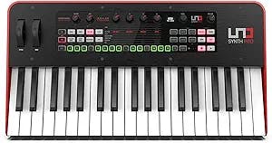 IK Multimedia UNO Synth Pro 3 oscillator monophonic analog synthesizer 37-key synth weighted FATAR keybed, multi-mode filter, arpeggiator, 64-step sequencer, audio input, full USB, MIDI, CV controls