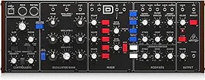 Behringer MODEL D Legendary Analogue Synthesizer with 3 VCOs/Ladder Filters/LFO and Euro Rack Format