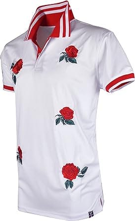 Screenshotbrand Mens Hipster Hip-Hop Premium Tees - Stylish Fashion Embroidery Polo T-Shirt