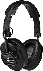 MASTER & DYNAMIC MH40 Wireless Over-Ear Headphones - Noise Isolating with Mic - Professional Studio Headphones with Bluetooth Capability, Black