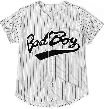 Bad Boy 10 Baseball Jersey, 90s Hip Hop Men Clothing for Birthday Party, Club and Pub Dress