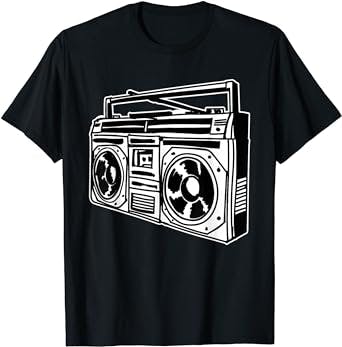 Ghetto Blaster 80's 90's Hip Hip Rap T-Shirt