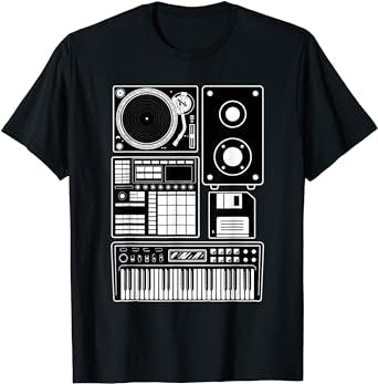 Funny Old School Hip Hop Rapper Beat Maker Rap Music T-Shirt