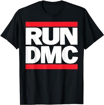 Rock Your Style with the Run DMC Official Logo T-Shirt!