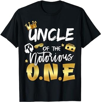Uncle Of The Notorious One Old School Hip Hop 1st Birthday T-Shirt