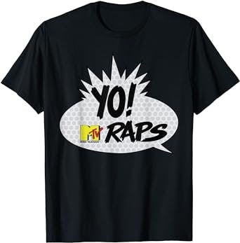 MTV YO! MTV Raps Comic Book Talk Bubble T-Shirt: Take Me Back to the Golden