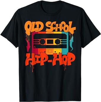 DJ Ace Reviews: Retro Old School Hip Hop 80s 90s Graffiti Cassette T-Shirt