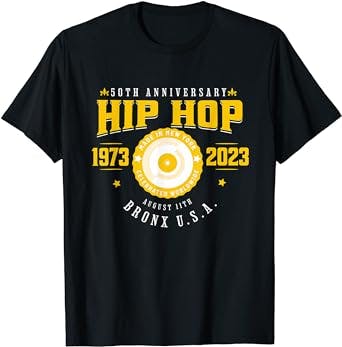 Hip Hop Music 50th Anniversary Musician Birthday Born Day T-Shirt