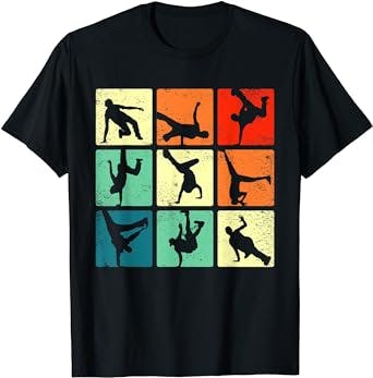 Bust a Move with the Break Dancing Shirt Bboy Poses Retro Vintage Hip Hop G