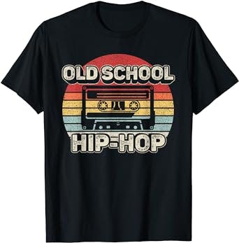 Vintage Retro Old School Hip Hop 80s 90s Cassette Music T-Shirt