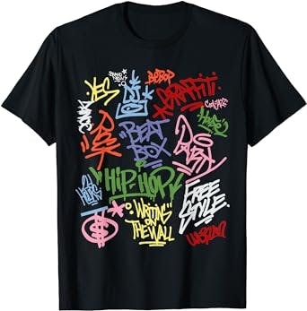 Hip Hop Old Retro School Rap Spray Graffiti Blast T Shirt