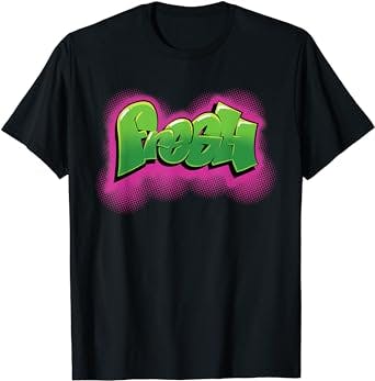 Fresh 90s Hiphop Graffiti T-Shirt